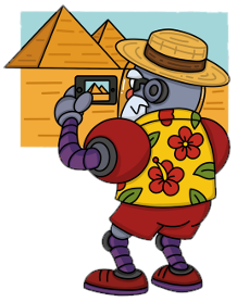 Il Babbo Natale robot in vacanza